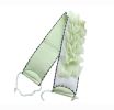 Exfoliating Back Mesh Strap Double Side Shower Loofah With Handle Men and Women; Green - Default