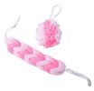 Exfoliating Bath Sponge Mesh Shower Balls & Back Scrubber Strap Pink Body Bath Set - Default