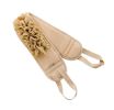 Exfoliating Back Strap Double Side Shower Loofah With Handle Men and Women; Khaki - Default