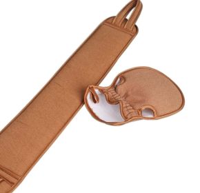 Exfoliating Loofah Kit Back Scrubber and Shower Gloves for Men and Women; Light Brown - Default