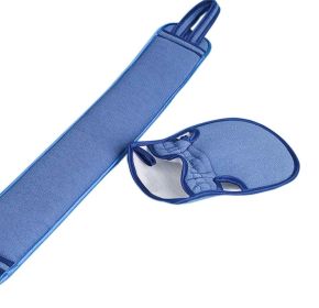 Exfoliating Loofah Kit Back Scrubber and Shower Gloves for Men and Women; Blue - Default