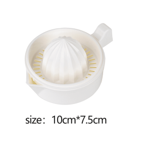 Manual Portable Citrus Juicer Kitchen Tools Plastic Orange Lemon Squeezer Multifunction Fruit Juicer Machine Kitchen Accessories - White