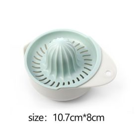 Manual Portable Citrus Juicer Kitchen Tools Plastic Orange Lemon Squeezer Multifunction Fruit Juicer Machine Kitchen Accessories - Green