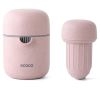 Hand Fruit Juicer Citrus Orange Squeezer Lid Rotation Press Anti-Slip Reamer for Lemon Lime Grapefruit Capacity Machine - 13.3x9.3cm - Pink