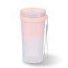 Portable Juicer Mini Home Fruit Juicer Cup USB Charging Juice Juice Machine Juice Cup Gift - Sakura pink