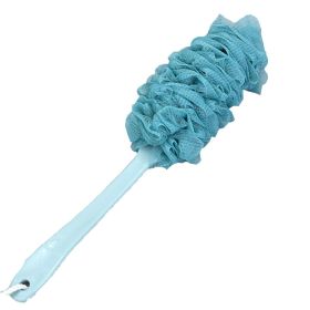 Massage Brushes New Long Handle Hanging Soft Mesh Back Body Bath Shower Scrubber Brush Sponge For Bathroom Shower Brush - Blue