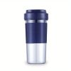 Portable Blender Usb Rechargeable Cordless Mini Personal Blender; Small Shakes Smoothie Fruit Juice Blender Cup For Home Outdoor Travel Office - Blue