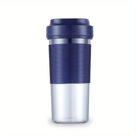 Portable Blender Usb Rechargeable Cordless Mini Personal Blender; Small Shakes Smoothie Fruit Juice Blender Cup For Home Outdoor Travel Office - Blue