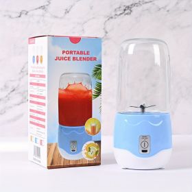 1pc Wireless Juicer Portable Household Mini Fruit Juicer Cup USB Electric Outdoor Small Juicing Cup - Blue