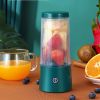 350Ml Portable Electric Juicer Blender 4 Blade Usb Mini Fruit Mixers Fruit Extractors For Juice Yogurt Smoothie Milkshake - Blue