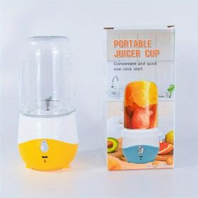 Portable Juicer Household Fruit Small Charging Mini Electric High Temperature Resistant Cup Body Juicer - Yellow
