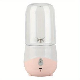 Portable Juicer Household Fruit Small Charging Mini Electric High Temperature Resistant Cup Body Juicer - Pink