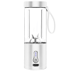 1pc 530ML Powerful Portable Blender For Smoothies Shakes USB Rechargeable Food Processor Fruit Mixer Machine Mini Juicer Blender Cup - White