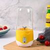 1pc Wireless Juicer Portable Household Mini Fruit Juicer Cup USB Electric Outdoor Small Juicing Cup - Yellow