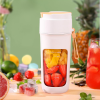 Portable Wireless Blender With The Straw; USB Travel Juice Cup Baby Food Mixing Juicer Machince With Updated 8 Blades 3000mAh Rechargeable Battery - W
