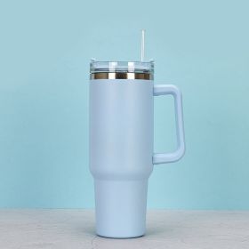 1200ml Stainless Steel Mug Coffee Cup Thermal Travel Car Auto Mugs Thermos 40 Oz Tumbler with Handle Straw Cup Drinkware New In - S - 1200ml