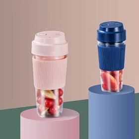 Mini Juicer Portable Household USB Charging Juicing Cup Multifunctional Small Electric Juice Gift - Blue - Charging Portable