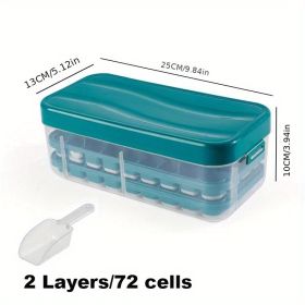 1pc Ice Tray Mold Honeycomb Silicone Ice Tray Hexagonal Ice Tray 37 Honeycomb Ice Trays - Set Blue