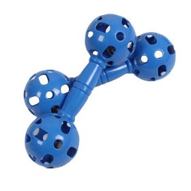 2 Pairs- Dance/Gymnastics/Games Kids Toy Plastic Hollowed-out Dumbbell with Bell - Default