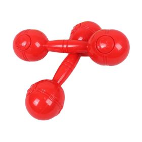 2 Pairs- Dance/Gymnastics/Games Kids Toy Plastic Dumbbell -Smiling Face - Default