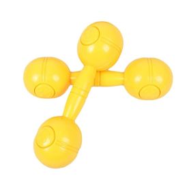 2 Pairs - Smiling Face Kids Toy Plastic Dumbbell - Dance/Gymnastics/Games - Default