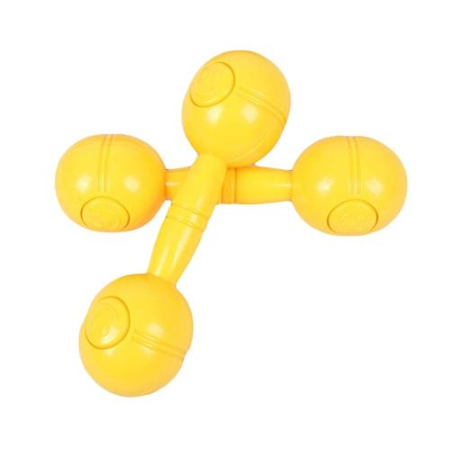 2 Pairs - Smiling Face Kids Toy Plastic Dumbbell - Dance/Gymnastics/Games - Default