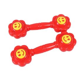 2 Pair Flower Shape Kid Toy Dumbbell Fitness Equipment Plastic Children Dumbbell - Default