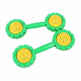 2 Pairs - Sunflower Toy Dumbbell Plastic Dumbbell - Gymnastics Props for Kids - Default