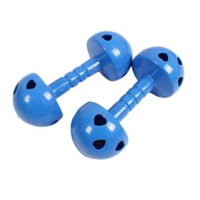 2 Pairs Dance/Gymnastics Props Mushroom Plastic Dumbbell Toy Dumbbell with Bell - Default