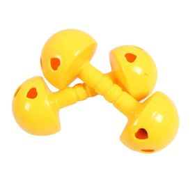 2 Pairs Dance/Gymnastics Mushroom Shape Toy Dumbbell Plastic Dumbbell with Bell - Default