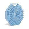 1pc Soft Silicone Body Brush Bath Body Brush, Massage Rubbing Device, Natural Bristle, Soft Scrubber, For Shower And Exfoliating - Blue