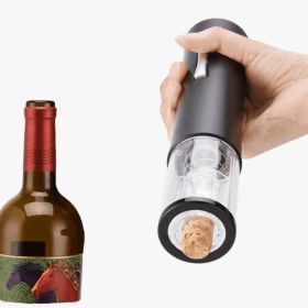 Automatic USB Charged Red Wine Bottle Opener - Black