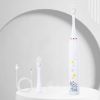 Sonic Children's Electric Toothbrush Kids 3 To 15 Years Old Oral Care Cartoon Animal Pattern Elephant USB Charging Tooth Brush - White