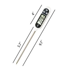 1pc; -58F¬∞~572F¬∞; 304 Food Grade Stainless Steel; Probe Type Electronic Thermometer - 304 Stainless Steel Probe