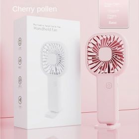 USB mini fan cartoon handheld fan portable desktop charging home electric fan gift - F10 [Pink]] - 138*78*28mm