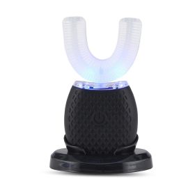 Whitening Toothbrush Ultrasonic U-Shaped Electric Toothbrush for Adults - Black