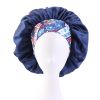 Satin Bonnet Silk Bonnet, Hair Bonnet for Sleeping - Navy Blue