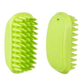 Dog Bath Brush Anti-Skid Pet Grooming Shower Bath Silicone Massage Comb For Long Short Hair Medium Large Pets Dogs Cats - Green