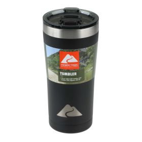 Ozark Trail 22 oz Vacuum Insulated Stainless Steel Tumbler-Black - Ozark Trail