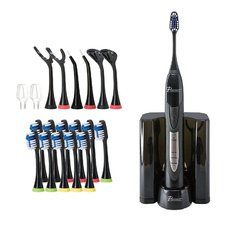 Pursonic Black Rechargeable Electric Toothbrush with Bonus Value Pack - S520BK