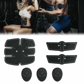 Electric Muscle Toner Machine ABS Toning Belt Simulation Fat Burner Belly Shaper - Black