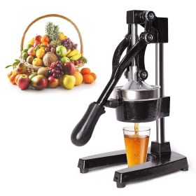 Citrus Pomegranate Juicer Labor-saving Manual Fruit Juicer Press Fruit Squeezer with Stable Non-slip Base, Black - KM3456