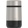 Thermos Stainless Steel Food Jar with folding Spoon, Matte Steel, 18 Ounce - Thermos
