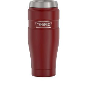 Thermos Stainless King Vacuum Insulated Stainless Steel Tumbler, 16oz, Matte Rustic Red - Thermos