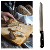 8" Serrated Slicing Bread Knife Stainless Steel Carving Blade Sharp Kitchen Cook - Generic