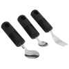 Parkinsons Utensils, Adaptive Utensils Stainless Steel 3 Pieces Hanging Hole For Elderly - Eotvia