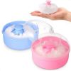 Baby Powder Container with Puff 2Pcs Body Powder Puff with Handle Travel Kit Makeup Puffs for Powder - Vikrom