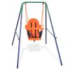 Toddler Swing Set with Safety Harness Orange - Orange