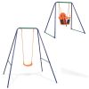 2-in-1 Single Swing and Toddler Swing Orange - Orange