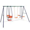 Swing Set with 5 Seats Orange - Orange